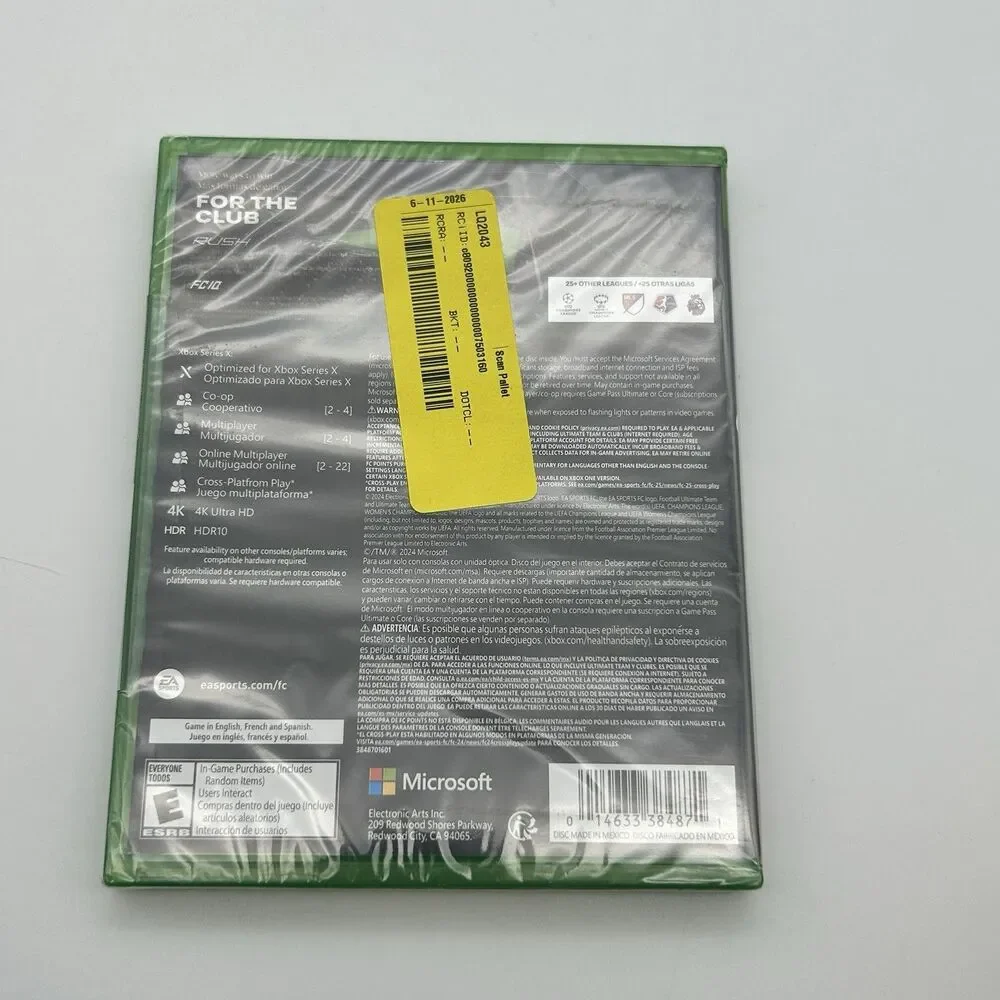EA Sports FC 25 Xbox Series X Xbox One Brand New Sealed Soccer Game